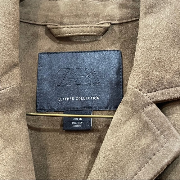 Zara Brown Suede Jacket - Picture 8 of 10